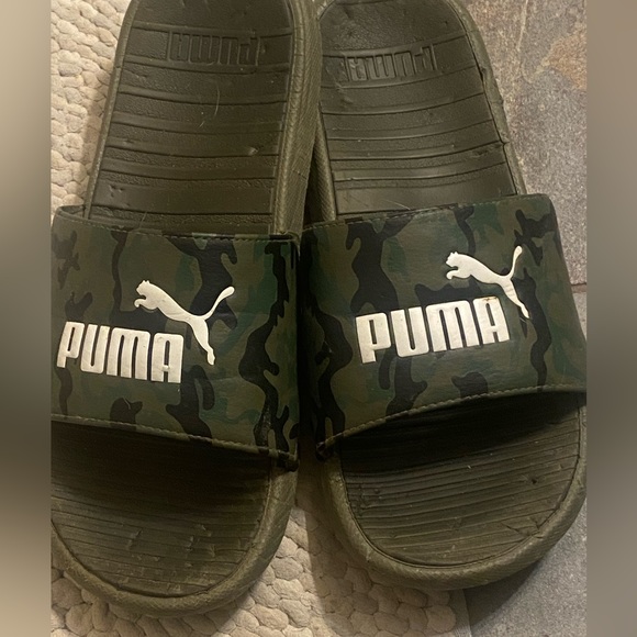Puma Camo Cool Cat sport slides. - Picture 2 of 5